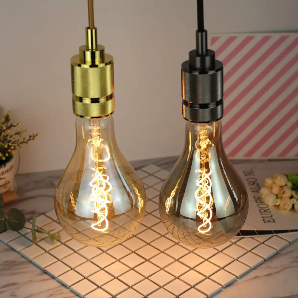 Golden double helix LED soft light strip unit measuring 110 by 200 millimetres.