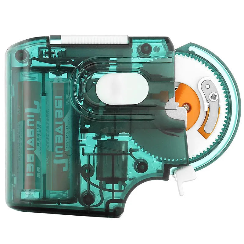 Electric fishing hook tier tool with PC shell housing in blue and green colour