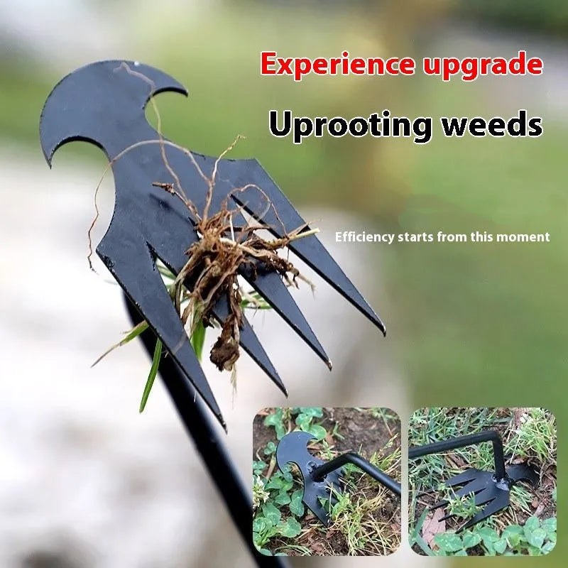 Black manganese steel outdoor weeding tool weed remover 40cm length on soil