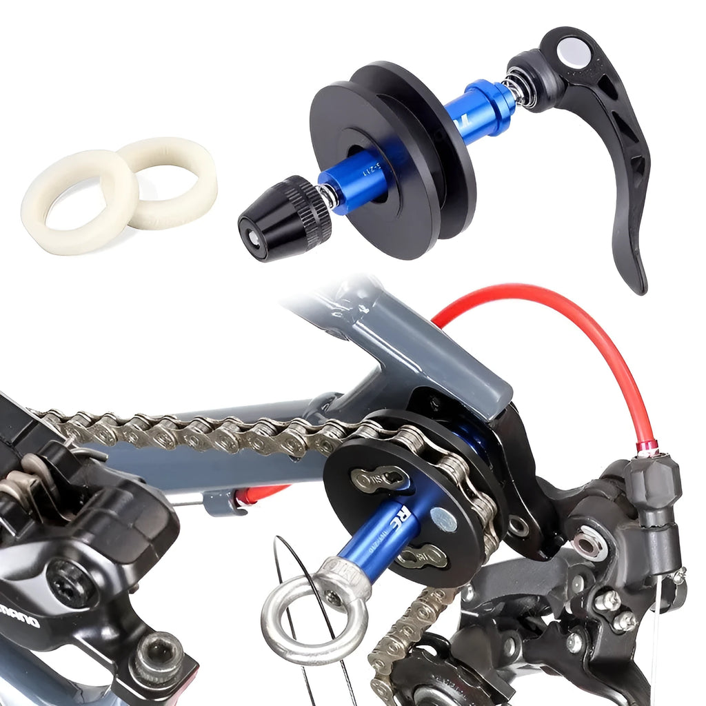 Aluminium bicycle chain holder tool for washing and maintenance procedures