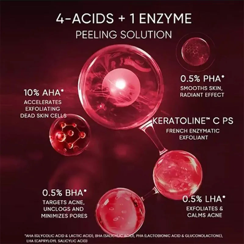 Facial exfoliating essence in 30ml or 35ml size for skincare routines