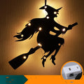 Halloween LED decorative light with spider design shell in Alec material showing spooky glow