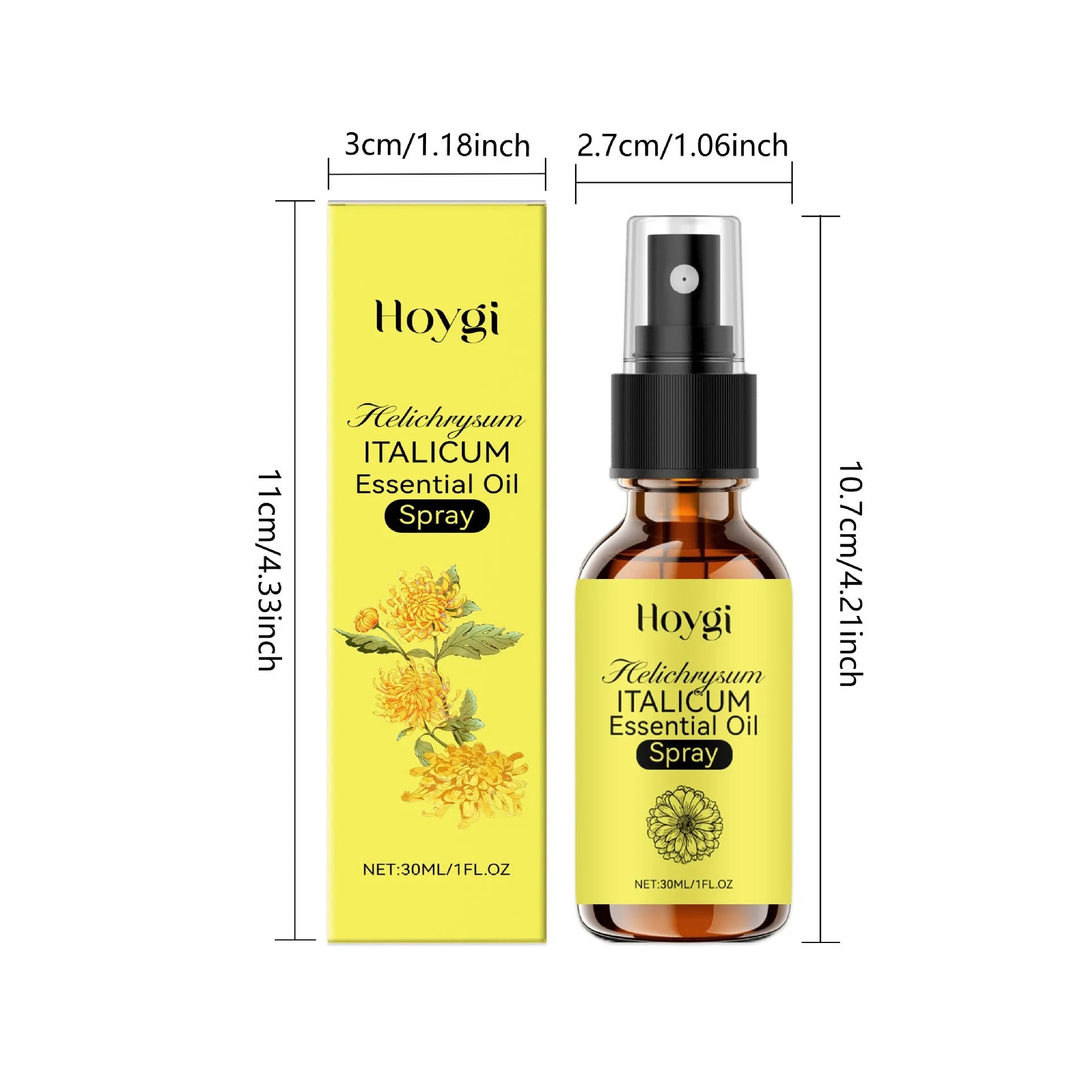 Chrysanthemum anti-aging spray 30ml bottle with vitamin E and jojoba seed oil face mist