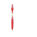 A 0.5mm tip gel pen in plastic, shown with black, red, and blue ink colour options.