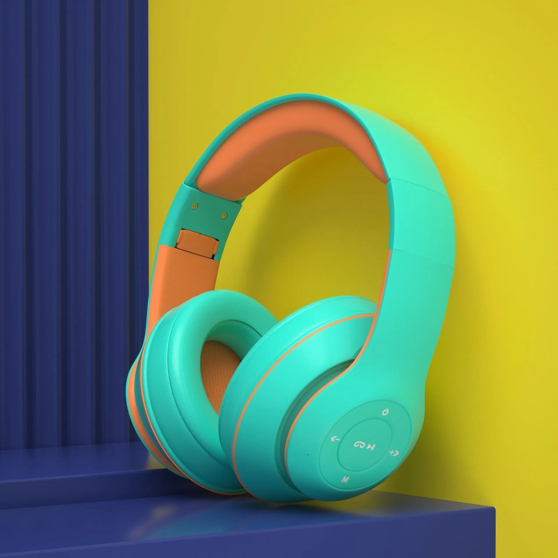 Wireless Bluetooth headset in plastic headwear style available in multiple colours