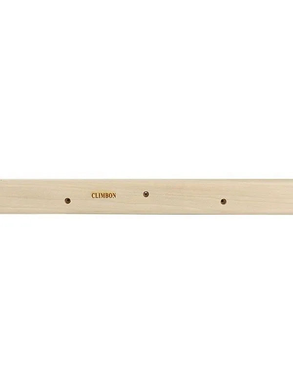 Set of three solid wood fingerboards for grip strength training, showing different lengths and edge thicknesses.