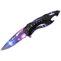 13 cm CS GO Karambit knife pattern car sticker on a vehicle body panel.