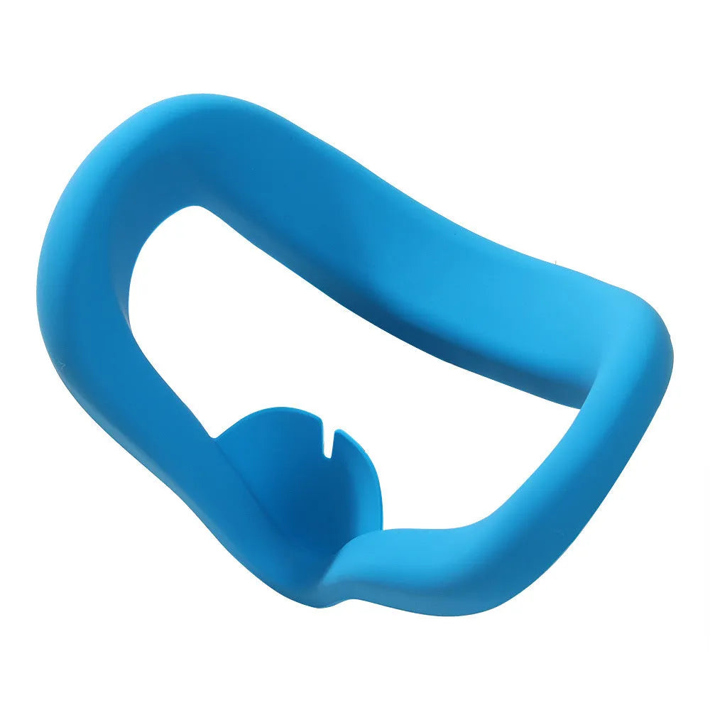 Silicone eye mask for glasses and VR in red, blue, grey, black, beige or cream-white with notched spare design