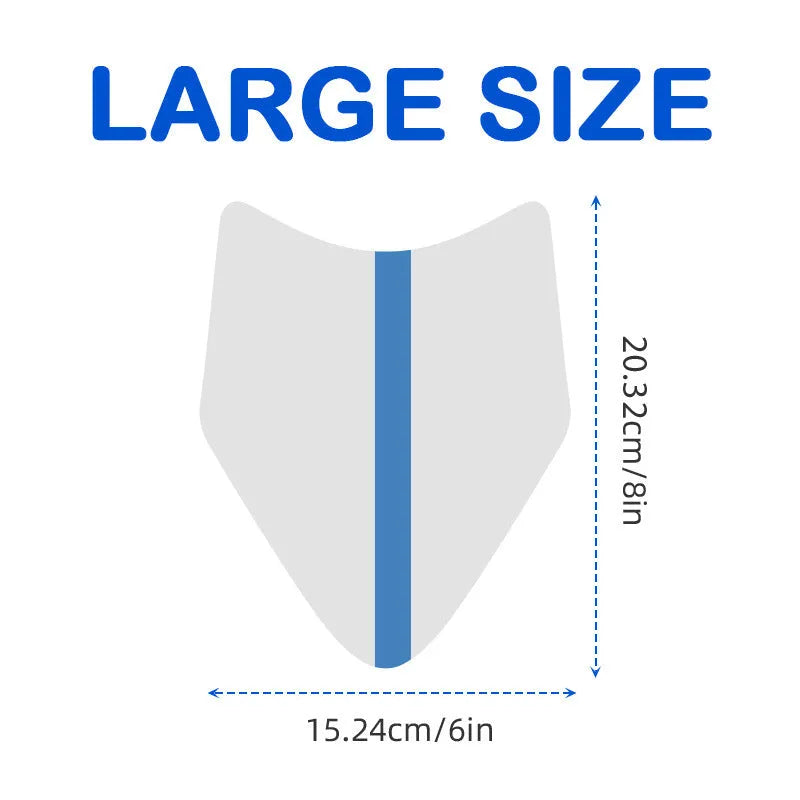 Transparent aircraft-shaped PE film anti-wear patch for inner thigh sweat protection