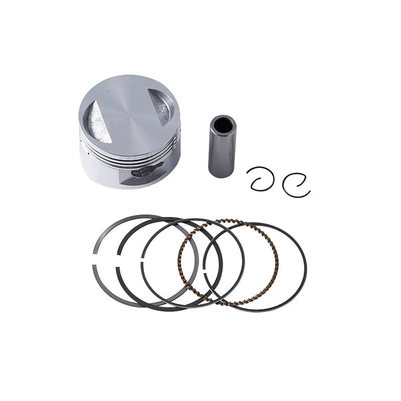 Motorcycle engine piston kit with aluminium alloy piston for 57.4mm cylinder diameter