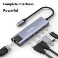 Aluminium alloy Steam Deck docking station with HDMI, ethernet, and USB ports.