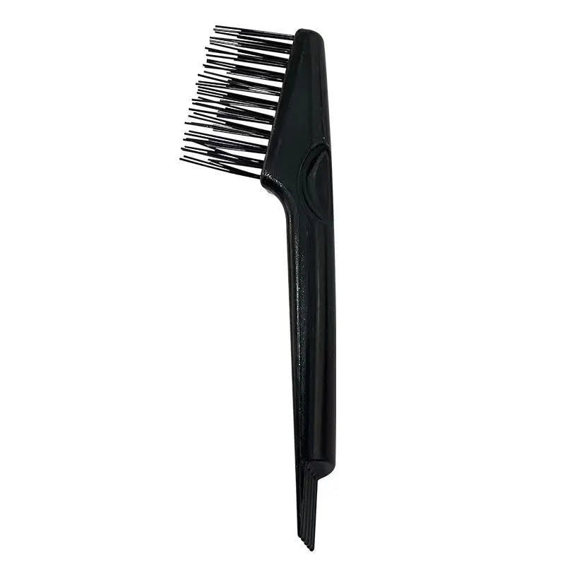 Large comb cleaner tool in black for removing hair and dust from hairbrushes