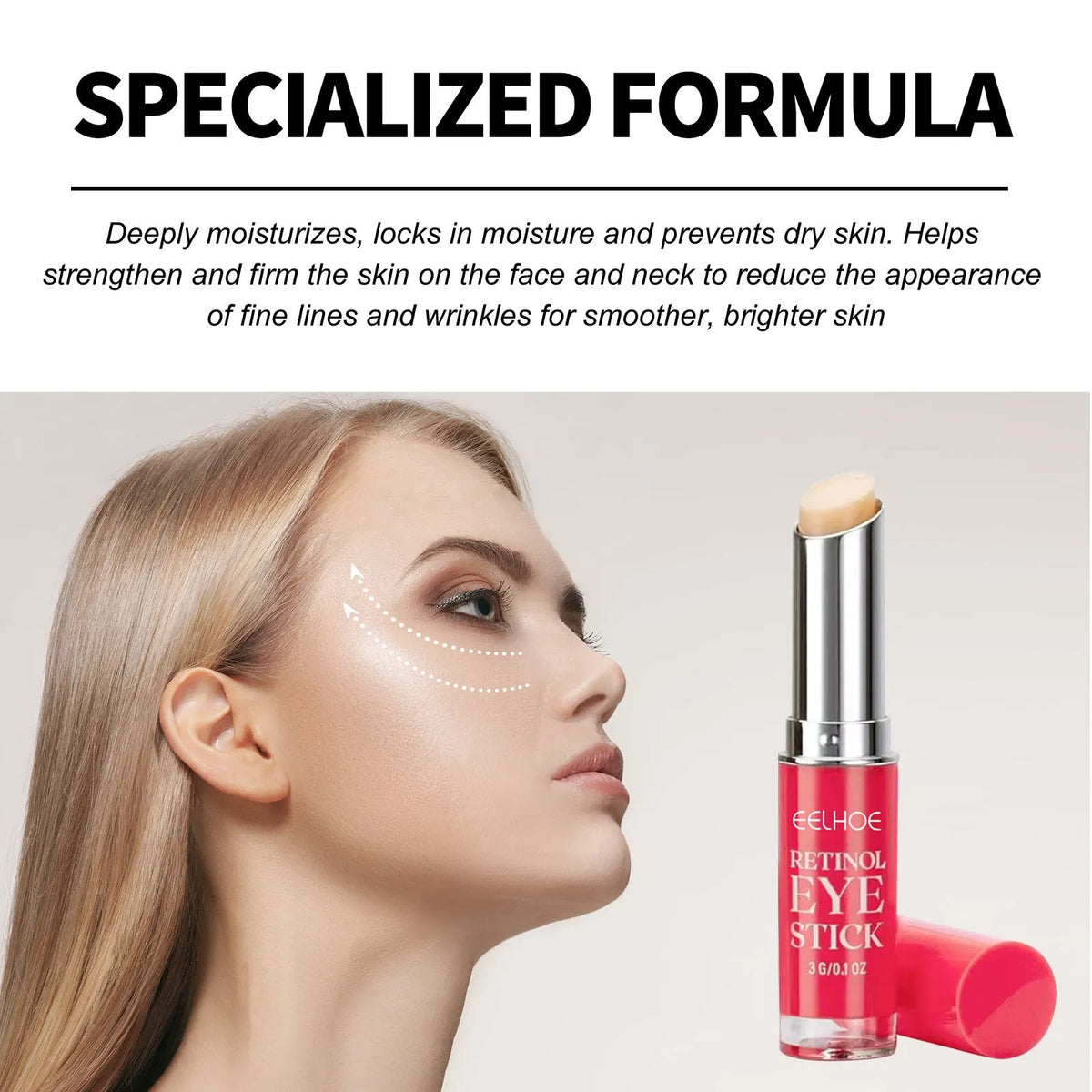 Retinol eye cream 3g pot for eye skin repair universal skin type