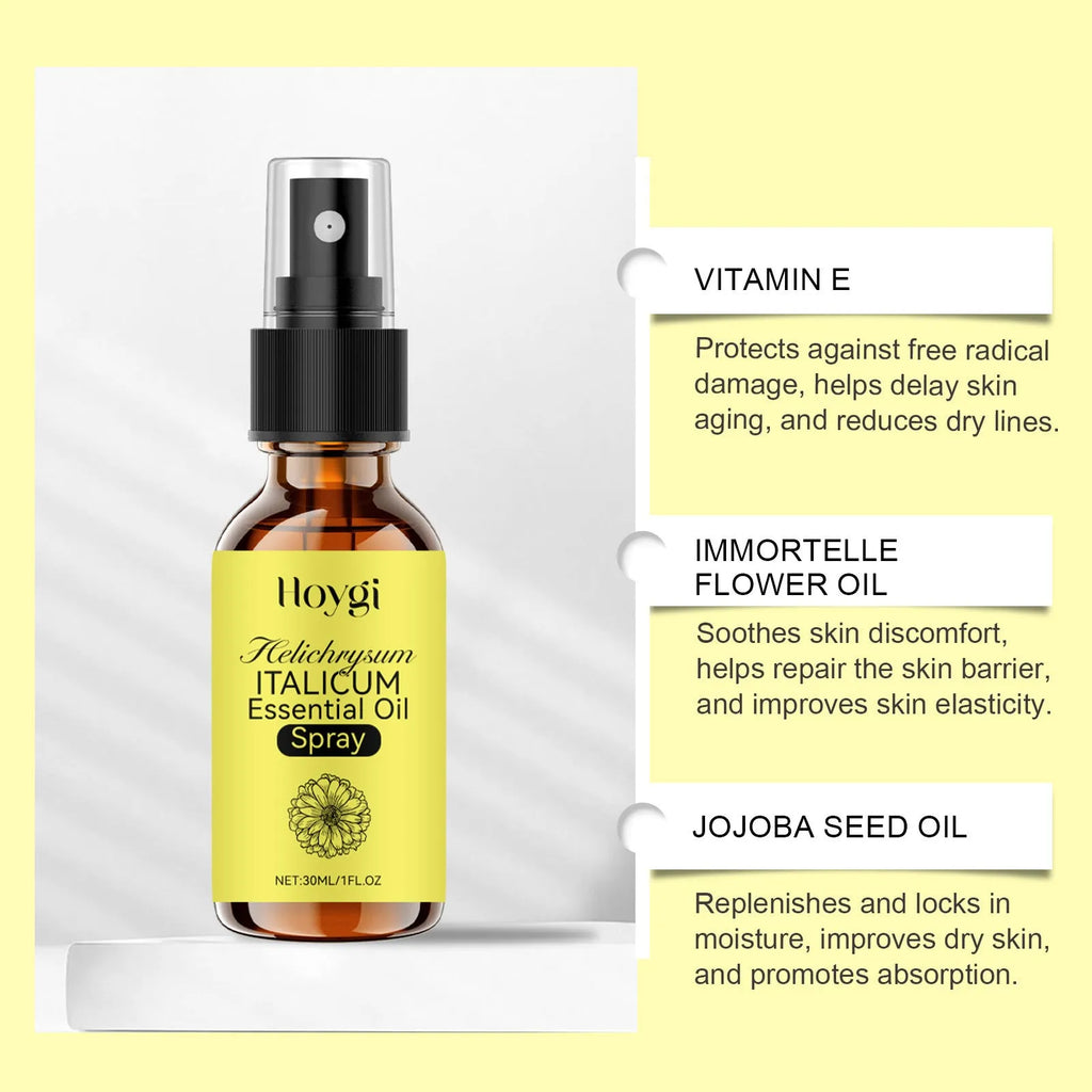 Chrysanthemum anti-aging spray 30ml bottle with vitamin E and jojoba seed oil face mist