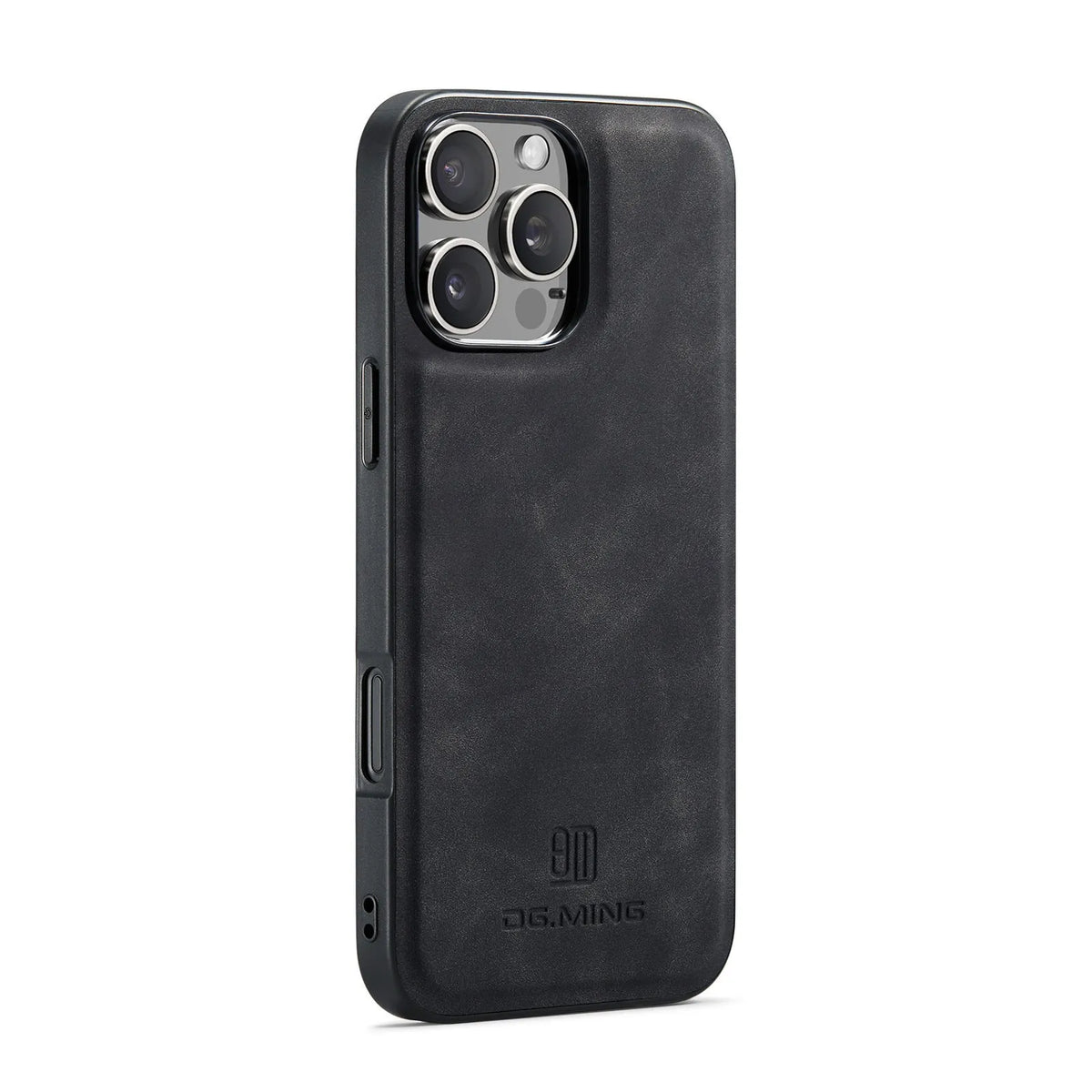 Magnetic card case for iPhone XR and iPhone 16 series in retro PU leather with card holder and glass back, available in five colours.