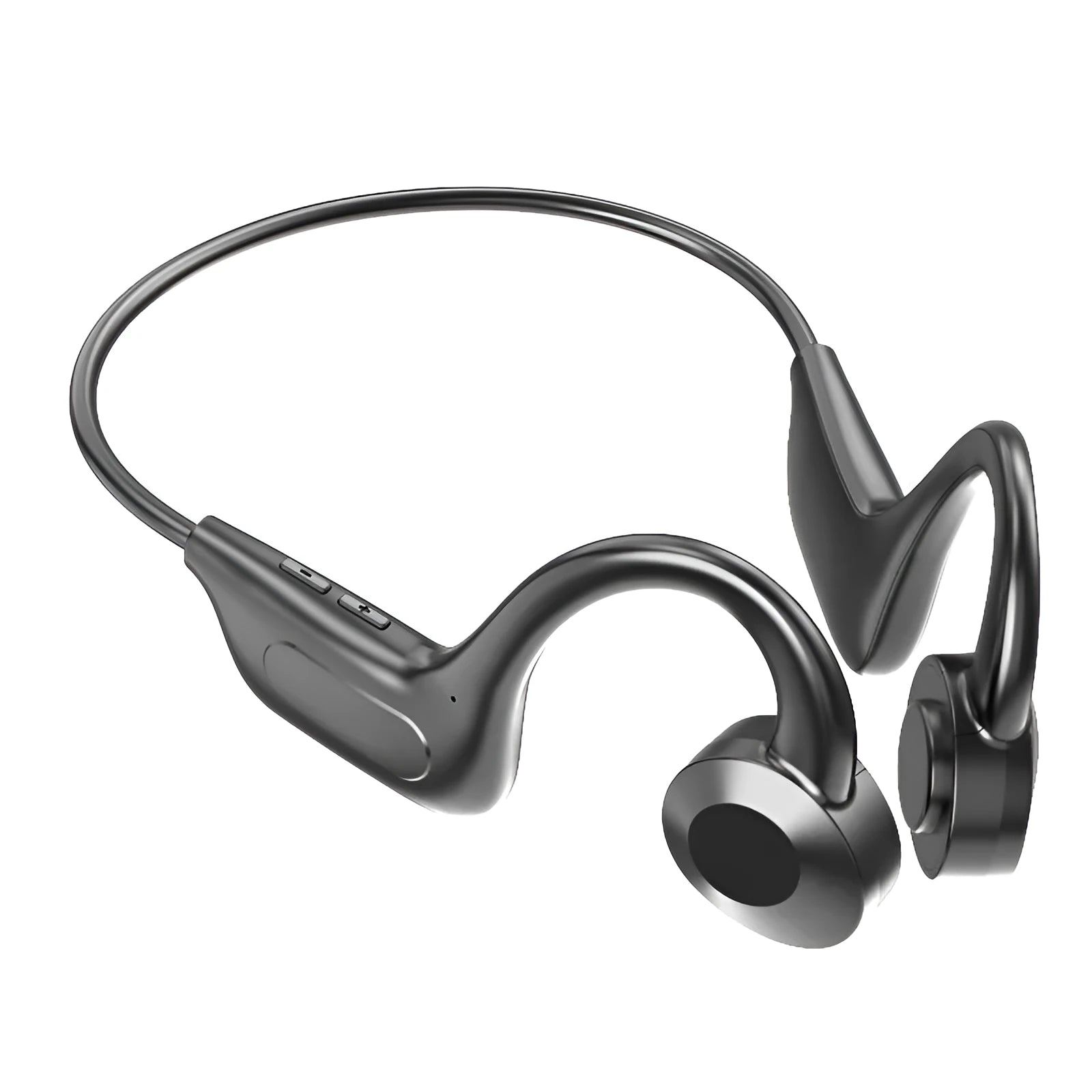 Black VG02 true wireless sports Bluetooth headset with ear-mounted design
