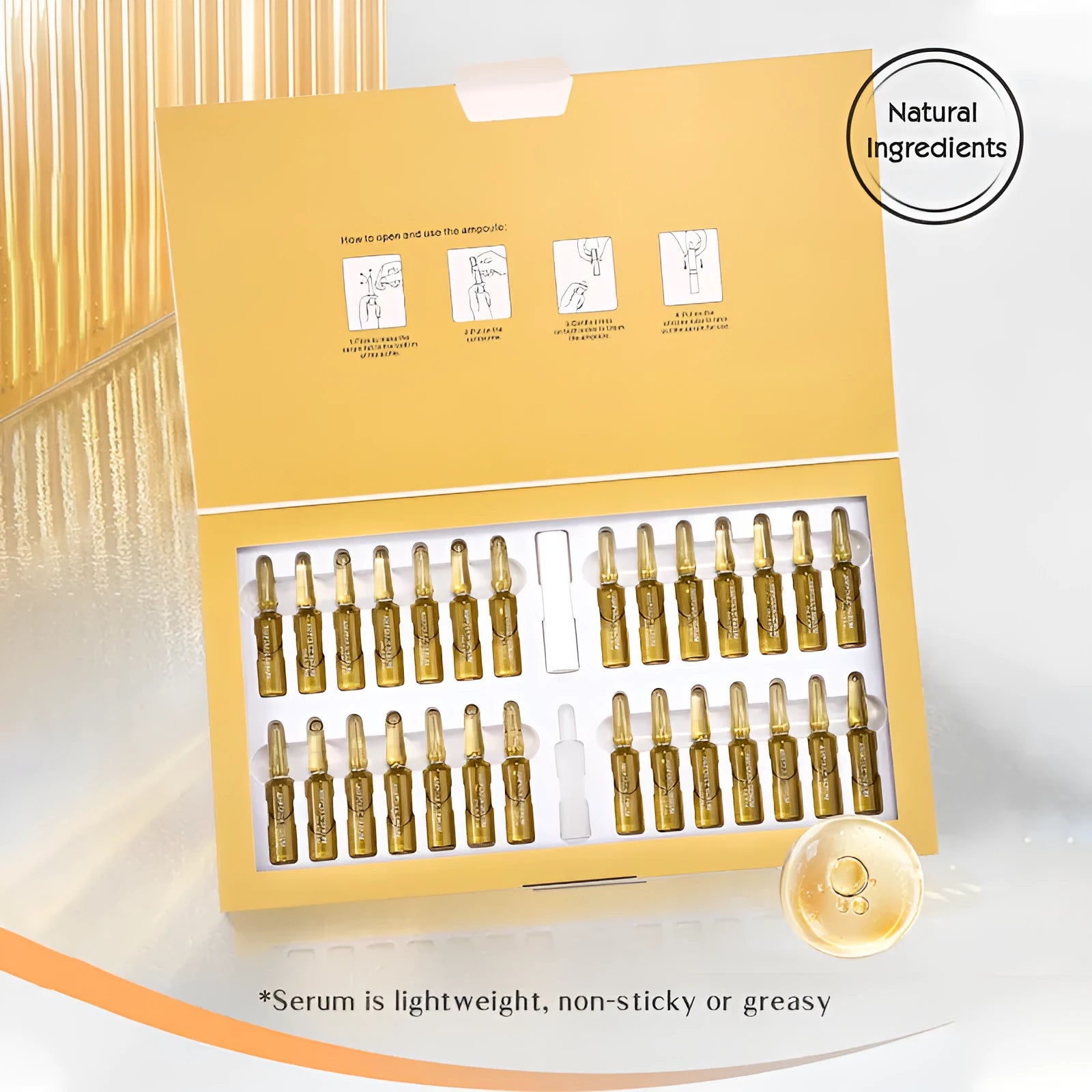 Moisturizing Firming Liquid High Concentration Vitamin Serum Set in 2ml sachets with Nicotinamide and VC options