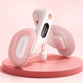Pelvic floor muscle training device with electronic counter in blue, grey, green, or pink colours