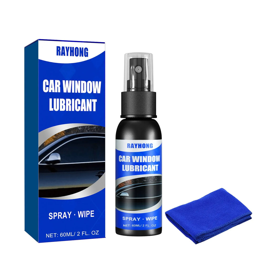 Rayhong 60ml window lubricant bottle with cloth for car window and sunroof noise elimination