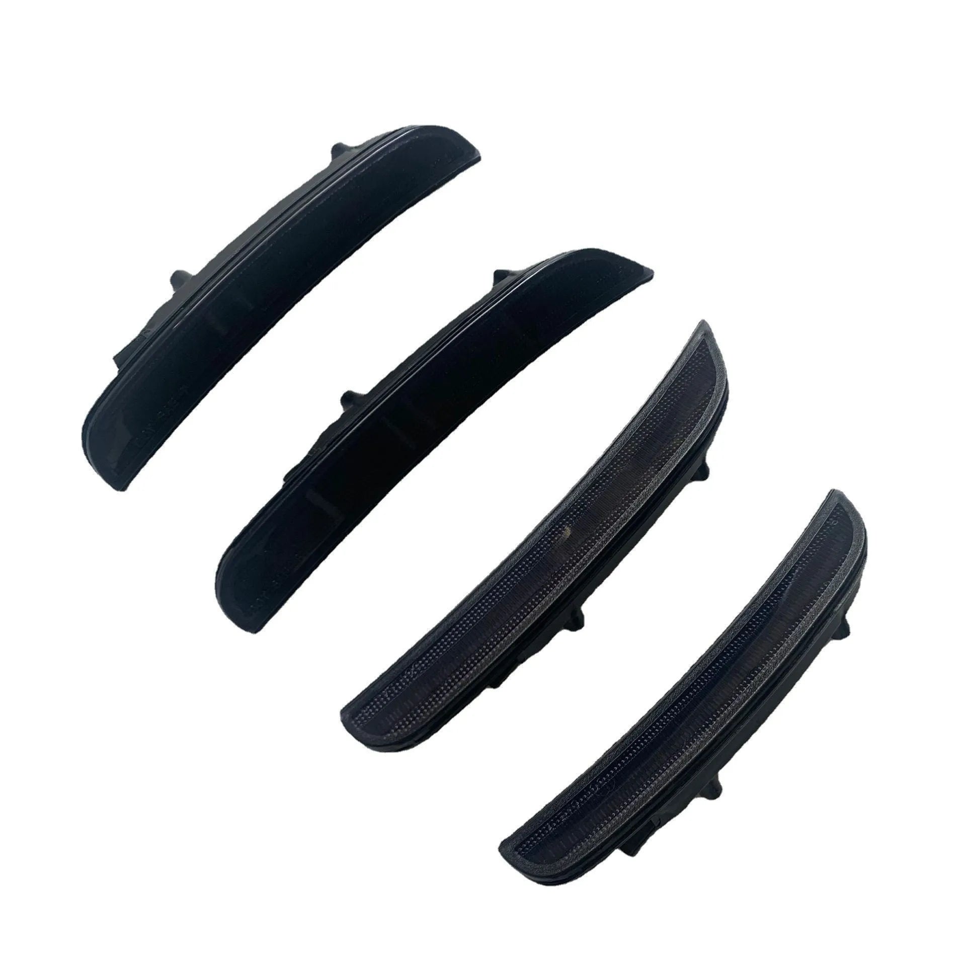 Set of Dodge Challenger side signal lights with yellow front and red rear lenses for 2015-2020 models.