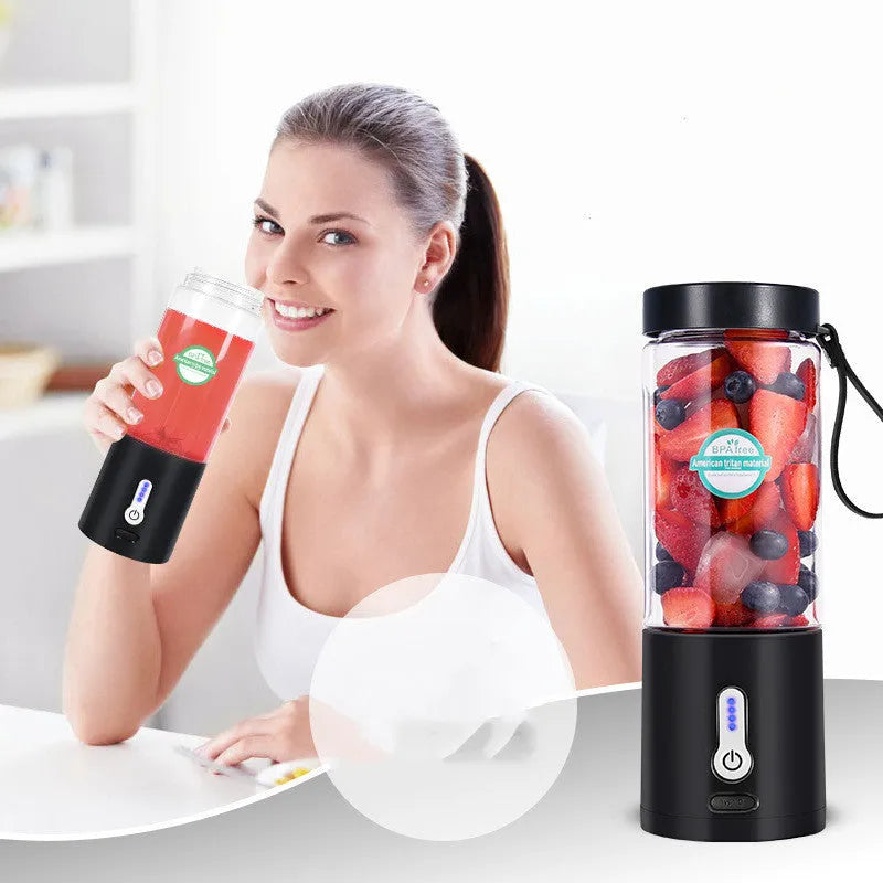 Portable rechargeable hand blender in choice of colours with 530ml juice cup