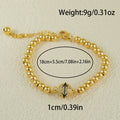 Arabic style heart-shaped copper bracelet for women with a single zircon stone.