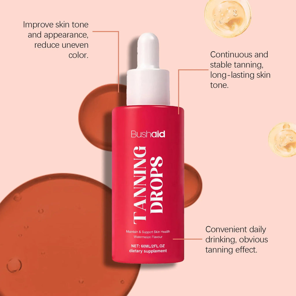 60ml bottle of Natural Beauty Black Drops skin serum with a droplet dispenser