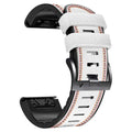 Garmin Fenix replacement watchband in silicone leather with quick-release mechanism
