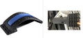 Adjustable back stretcher massager in rectangular trapezoid shape with multiple colour options