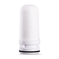 White diatom ceramic water filter element with 43x43x100mm dimensions for water purification systems