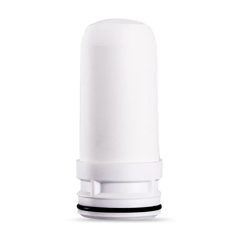 White diatom ceramic water filter element with 43x43x100mm dimensions for water purification systems