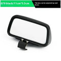 Car rear view wide angle convex blind spot mirror in black plastic housing
