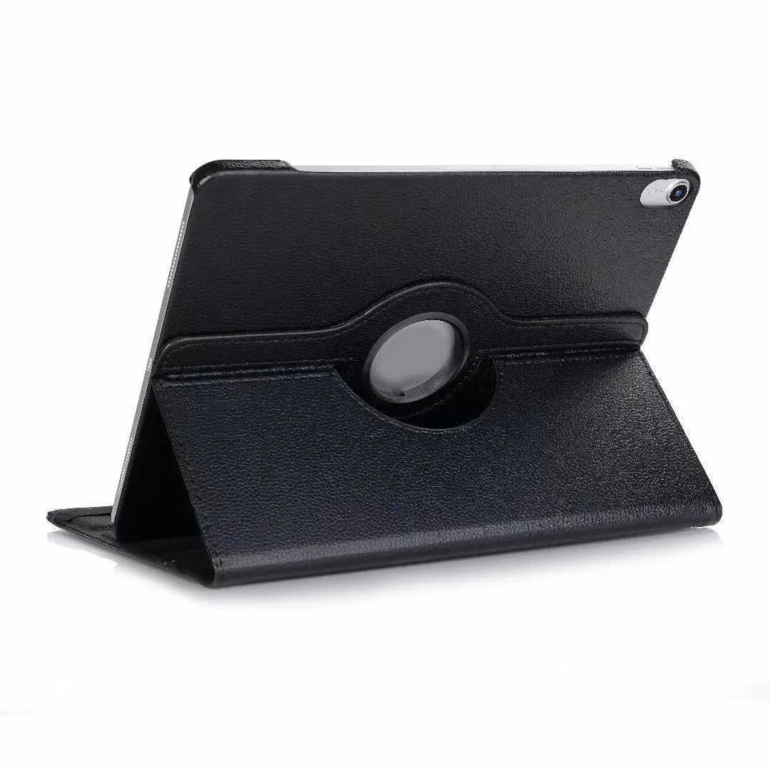 iPad rotating protective sleeve case in imitation leather with clamshell design