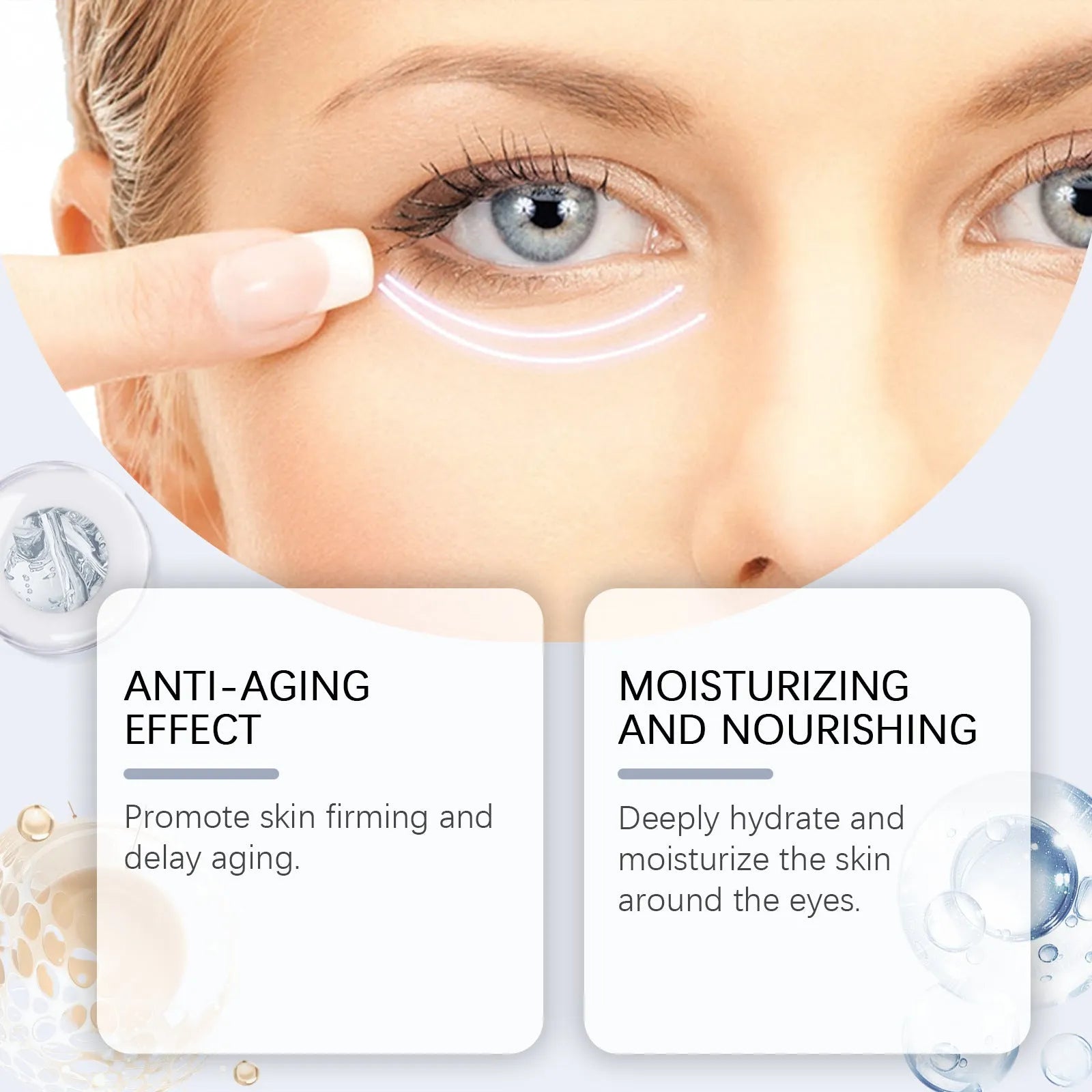 12.1cm tube of 20g retinol eye cream for moisturising eye area treatment