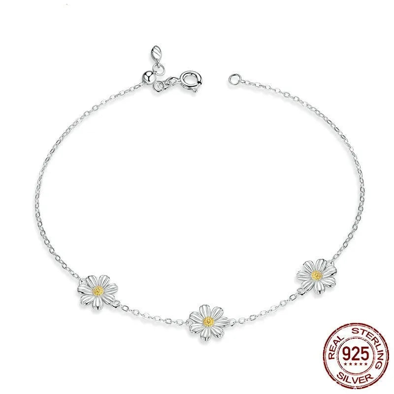 S925 silver fashion women's bracelet with electroplated adjustable design