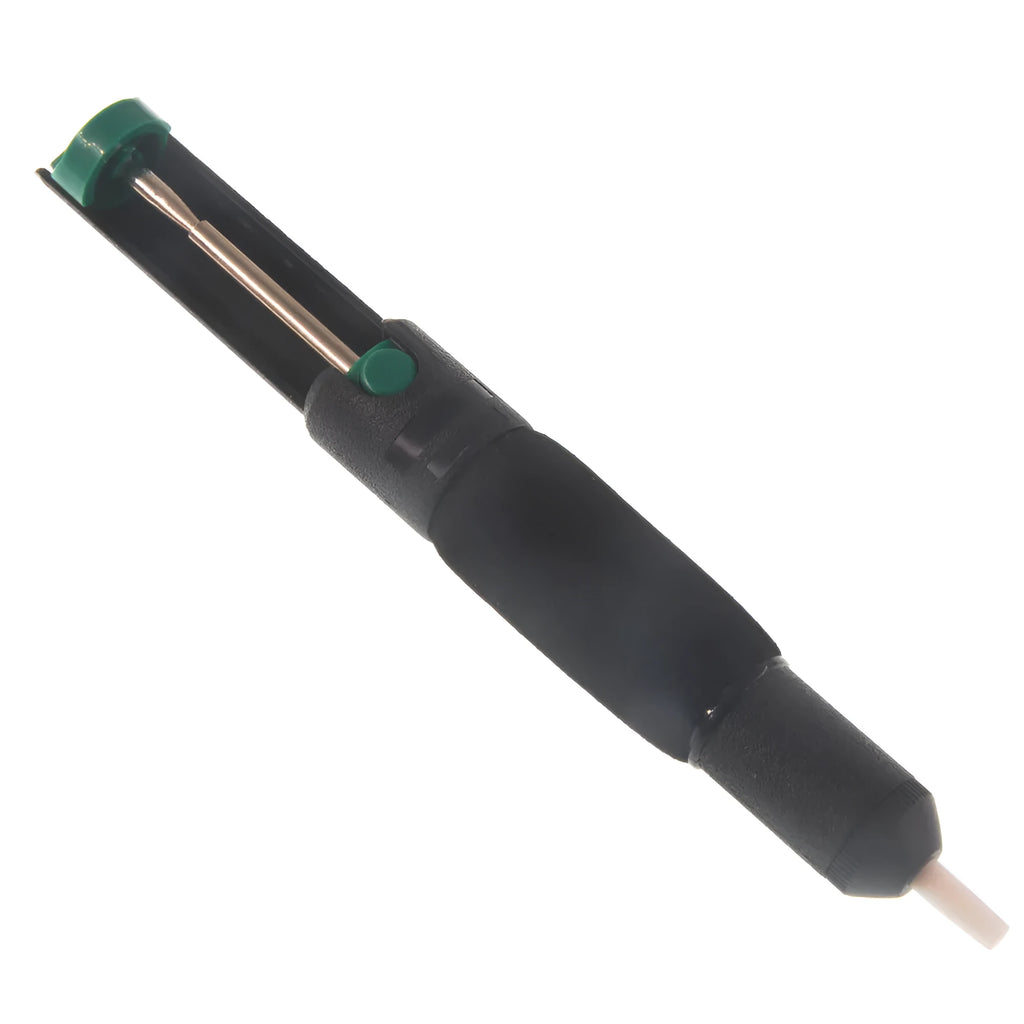 Manual semi-aluminum alloy tin suction device black desoldering pump 210mm length