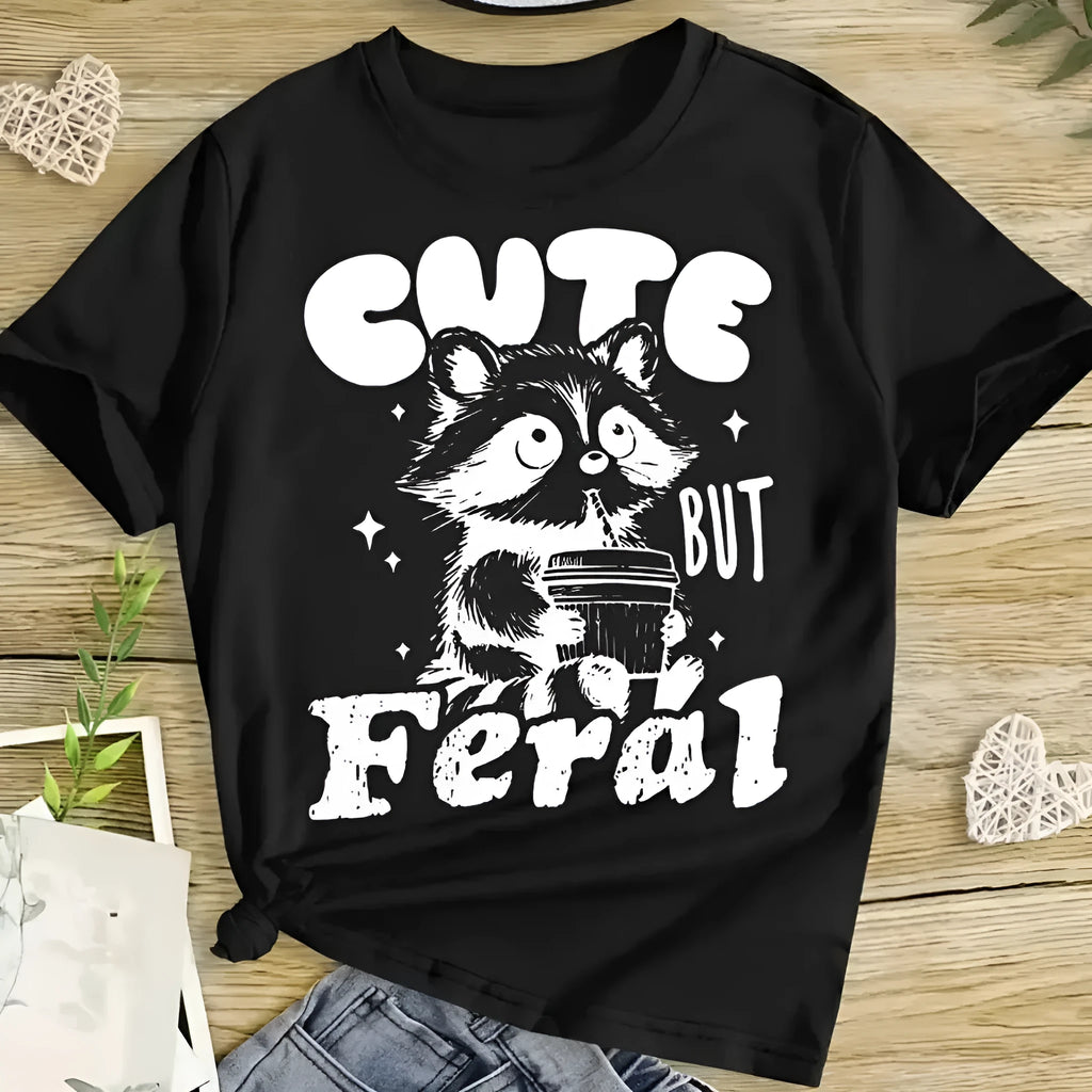 Children's short-sleeved cotton shirt in black, unisex casual top, sizes 110cm to 160cm