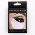 Pack of half-moon shaped, self-adhesive eyeshadow shields for under-eye makeup protection.