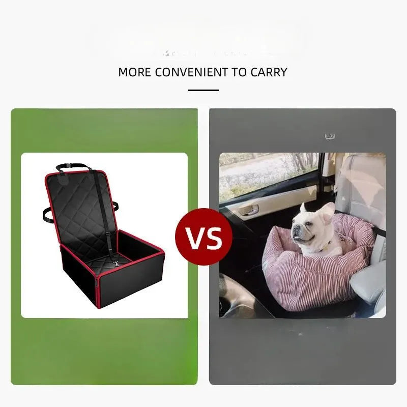 42cm square car pet pad with non-slip base shown in black colour option