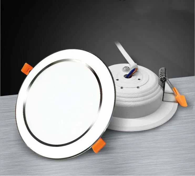 Aluminium straw hat style SMD LED recessed downlight ceiling spotlight