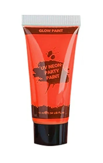 25ml tube of neon gouache face and body paint in a vibrant colour, labelled as safe and non-toxic.