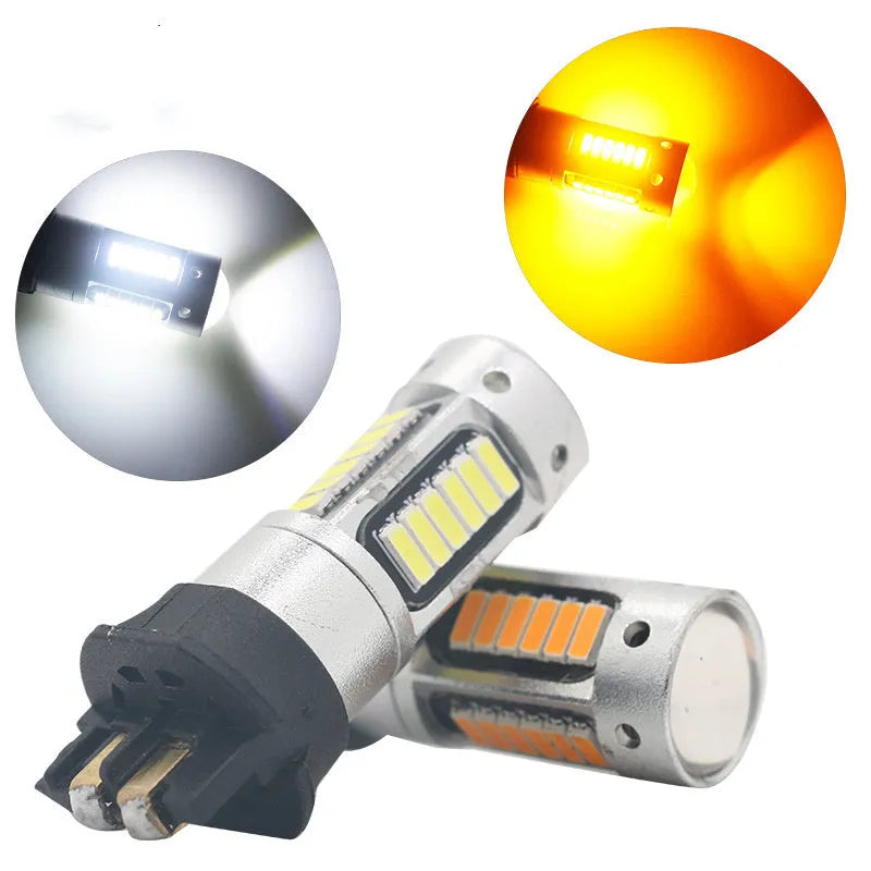 PW24W 4014 LED daytime running light with aluminium casing and white light