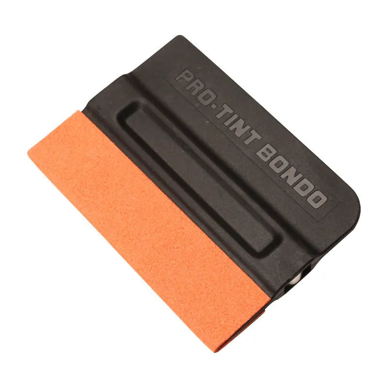 Car film scraper tool with magnetic ABS handle and four interchangeable heads for vinyl wrap installation
