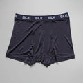 Men's silk loose fit shorts in navy blue, silver grey, or skin colour
