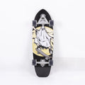 White wooden skateboard with a 31-inch maple deck for street riding.