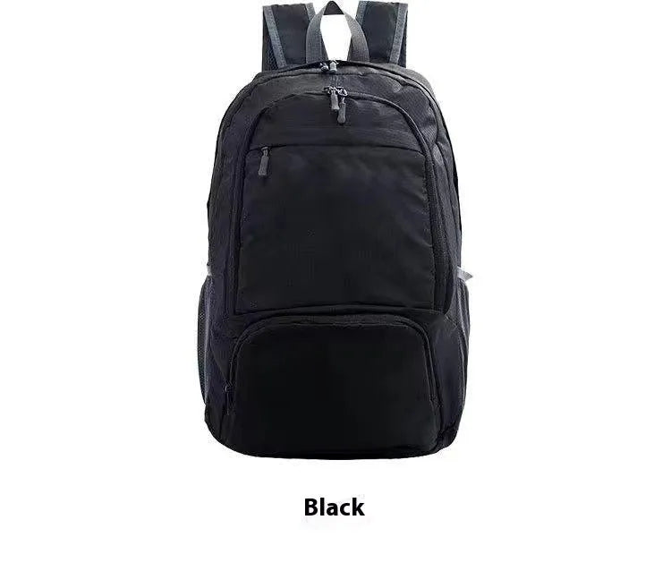 26 inch foldable waterproof backpack in Oxford cloth showing brick red colour option