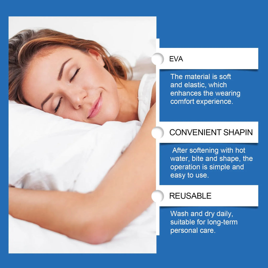 Silicone snore stopper nasal clip anti-snoring device for sleep