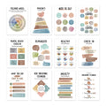 Set of 12 mental health posters with bright film finish, each 255x355mm, on a white background with 60 glue dots