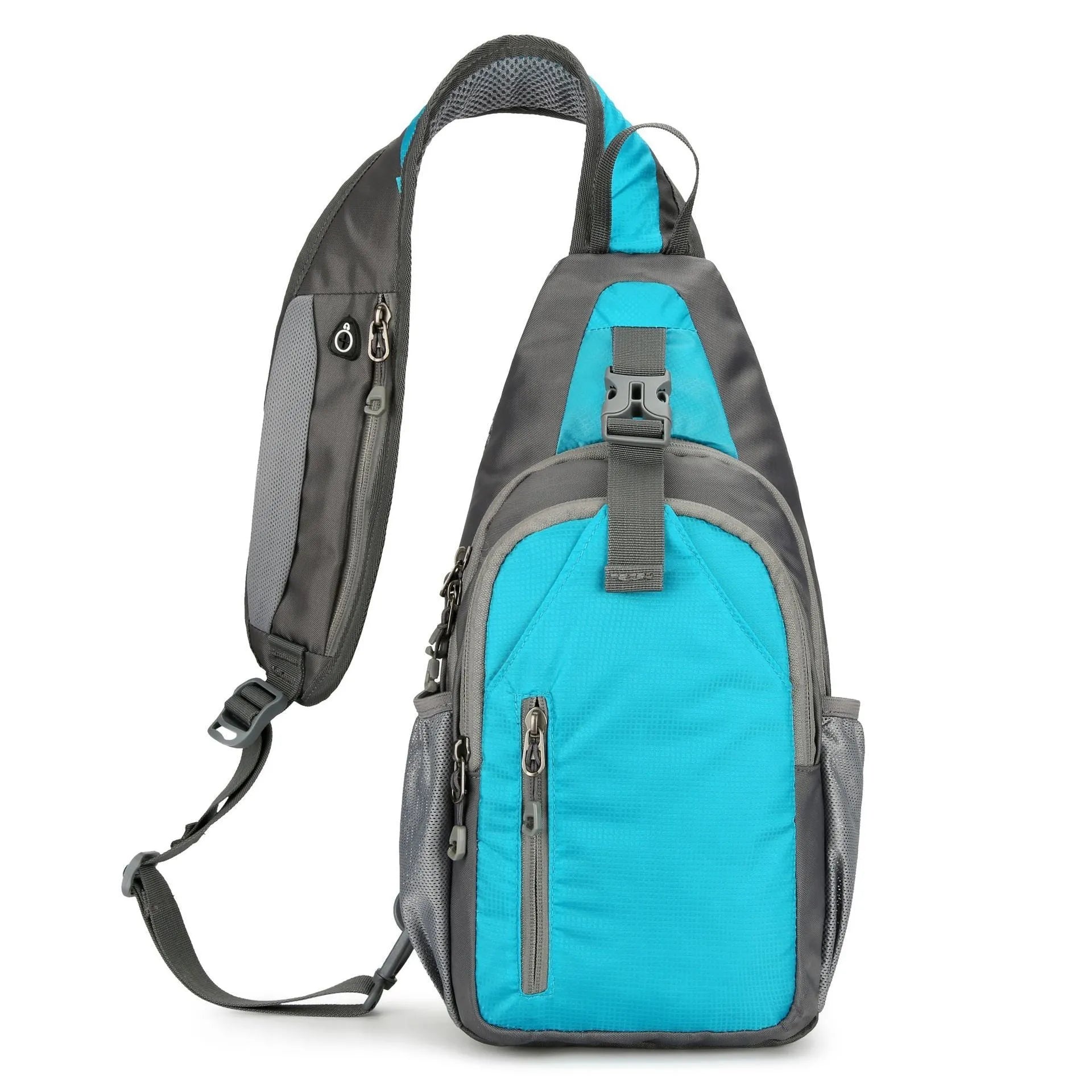 Nylon chest crossbody bag for sports outdoor casual use available in seven colours