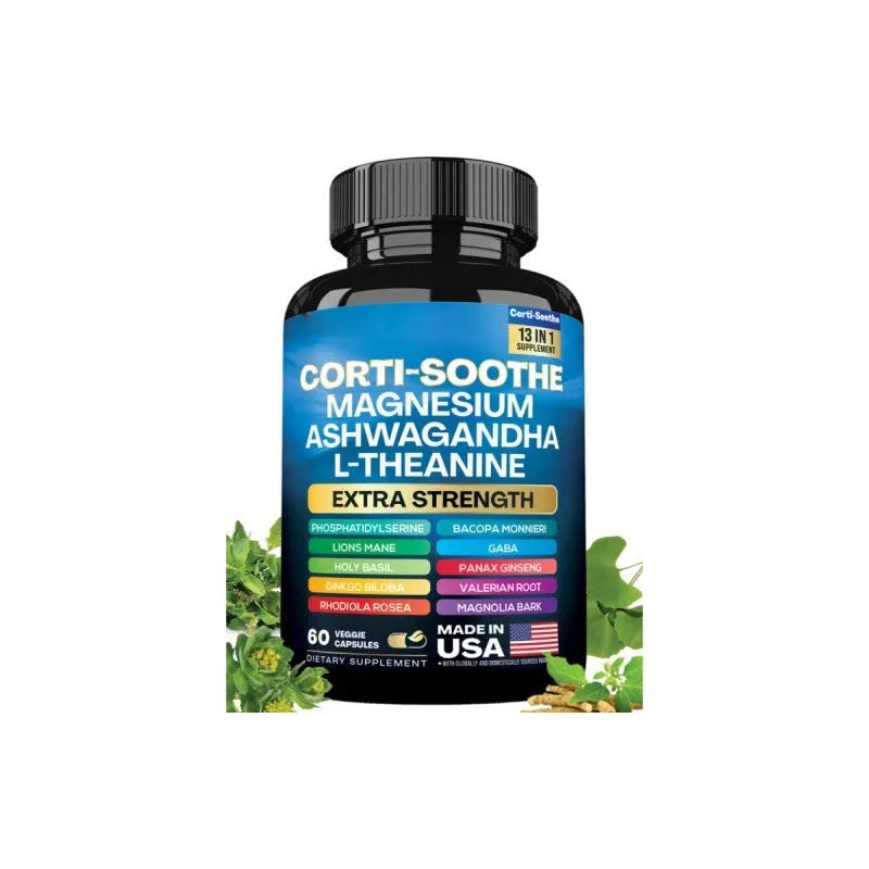 Bottle of 60 South African drunken eggplant magnesium capsules with extraction-process label